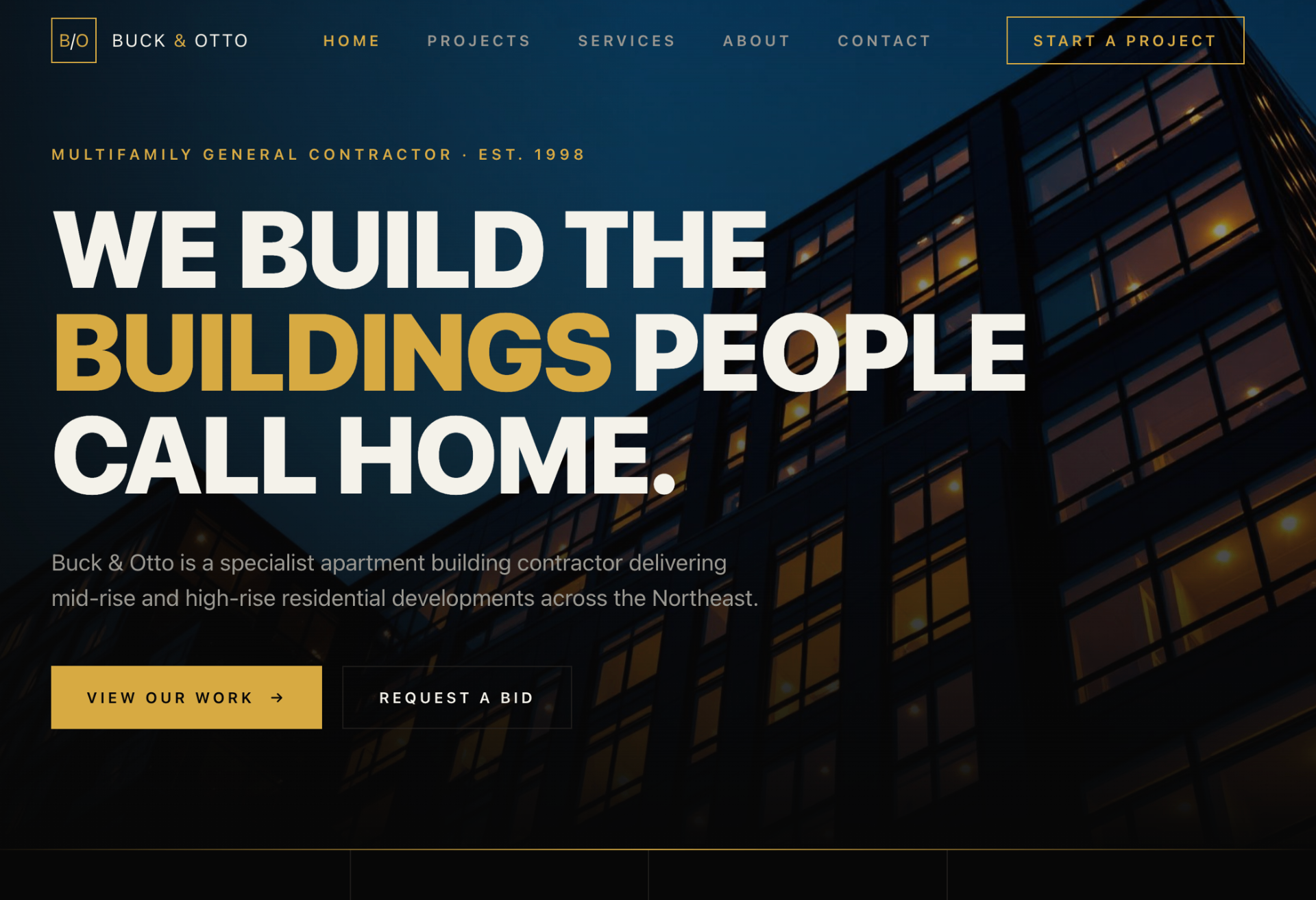 Buck & Otto — Construction project